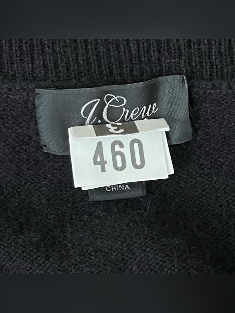 J.Crew Women's 100% Cashmere Crewneck Sweater Black Size M Classic Minimalist - Picture 5 of 6